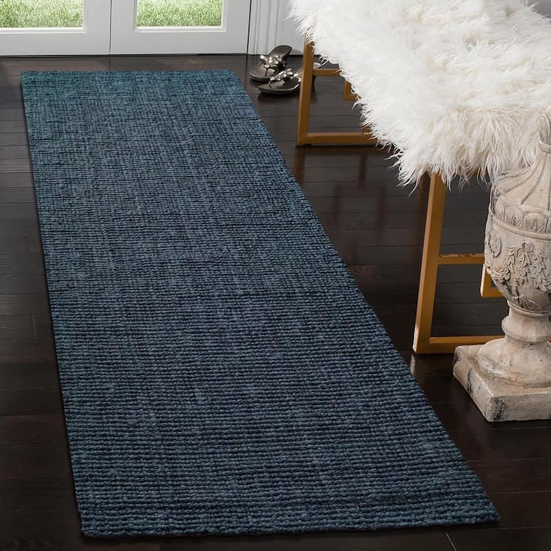 Delara Premium Handwoven Natural Fiber Area Rug Boucle 100% Jute excellent choice in high-traffic areas such as Living rooms