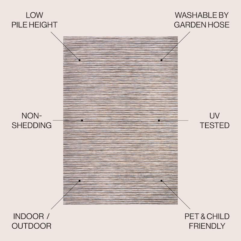 JONATHAN Y Finn Modern Farmhouse Pinstripe Area Rug