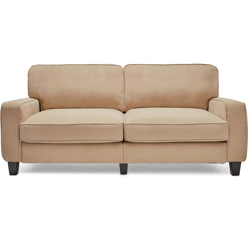 Serta Palisades Upholstered 73" Sofas for Living Room Modern Design Couch, Straight Arms, Soft Upholstery, Tool-Free Assembly