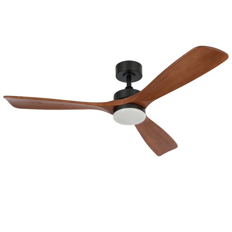 CO-Z 52" 3 -Blade Color-Changing LED Ceiling Fan With Light and Remote