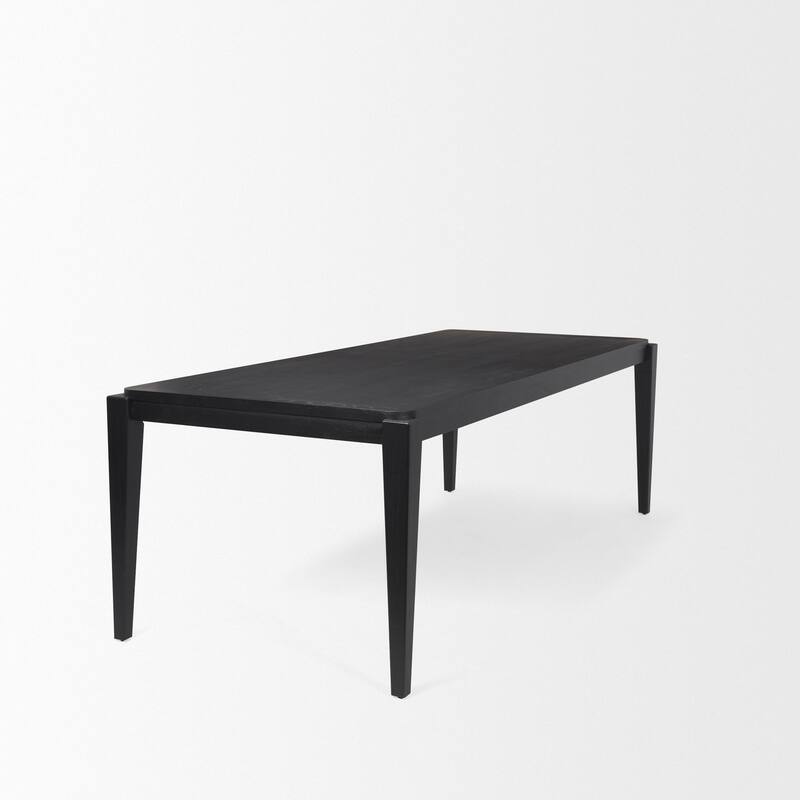 Teva Black Wood Rectangular 92" Dining Table - 92.0L x 39.0W x 30.0H