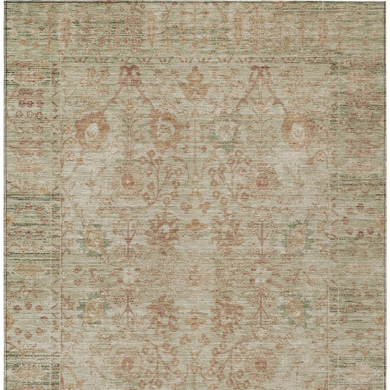 HomeRoots Oriental Traditional Rectangle Outdoor Rug