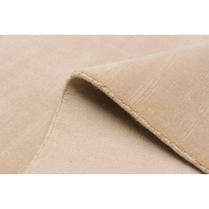 ECARPETGALLERY Hand Loomed Kashkuli Gabbeh Light Khaki Wool Rug - 5'5 x 7'6