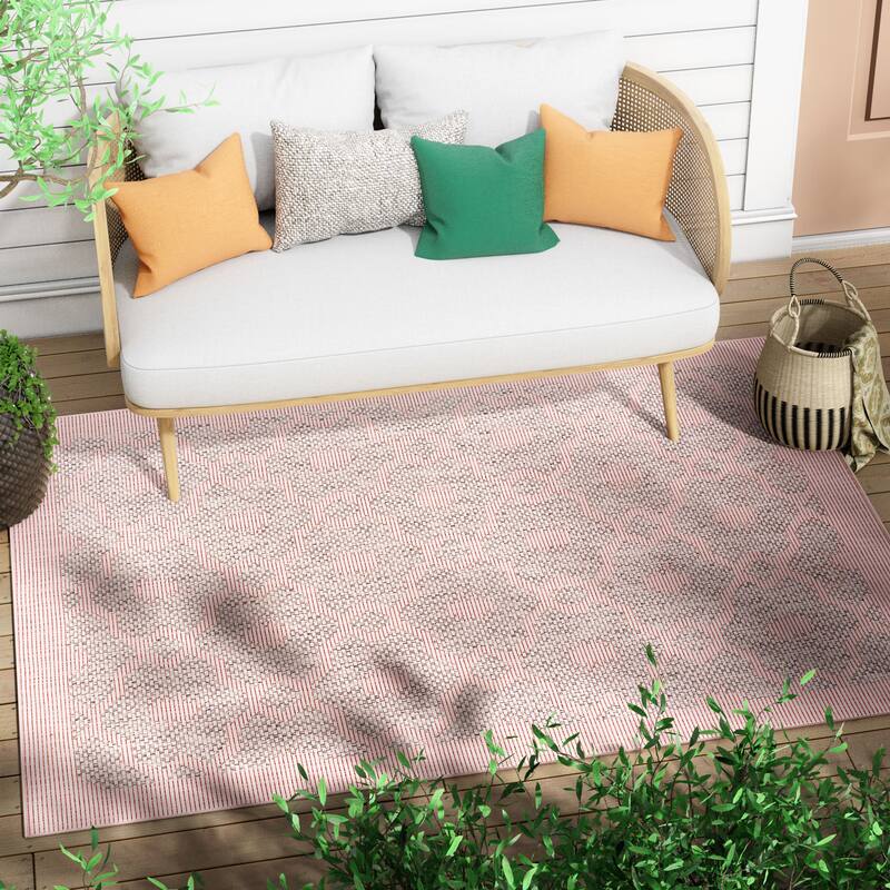 Well Woven Medusa Sol Indoor Outdoor Area Rug