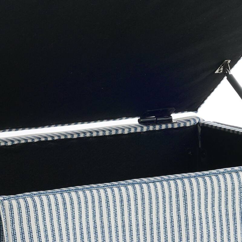 Rectangle Chenille Upholstered Storage Ottoman