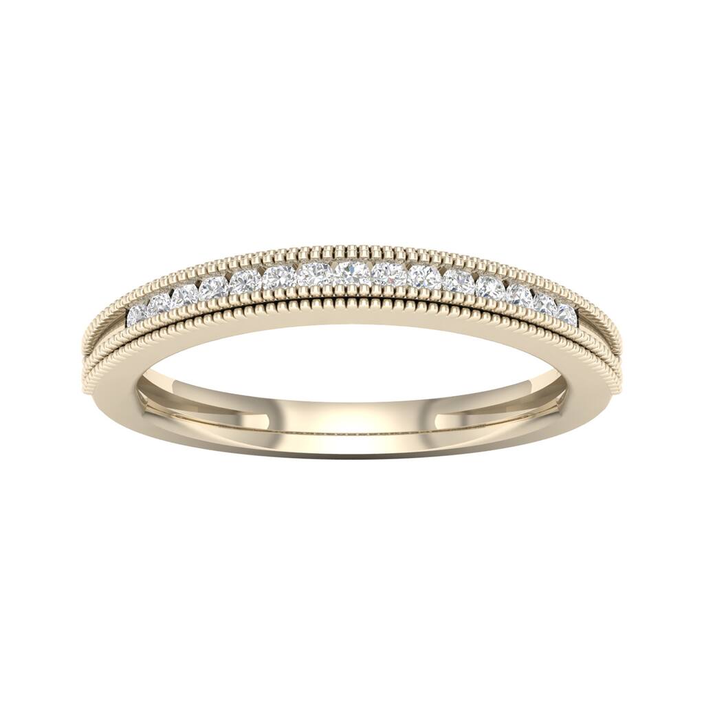 1/2ct TDW Diamond Anniversary Band in 10K Gold for Women