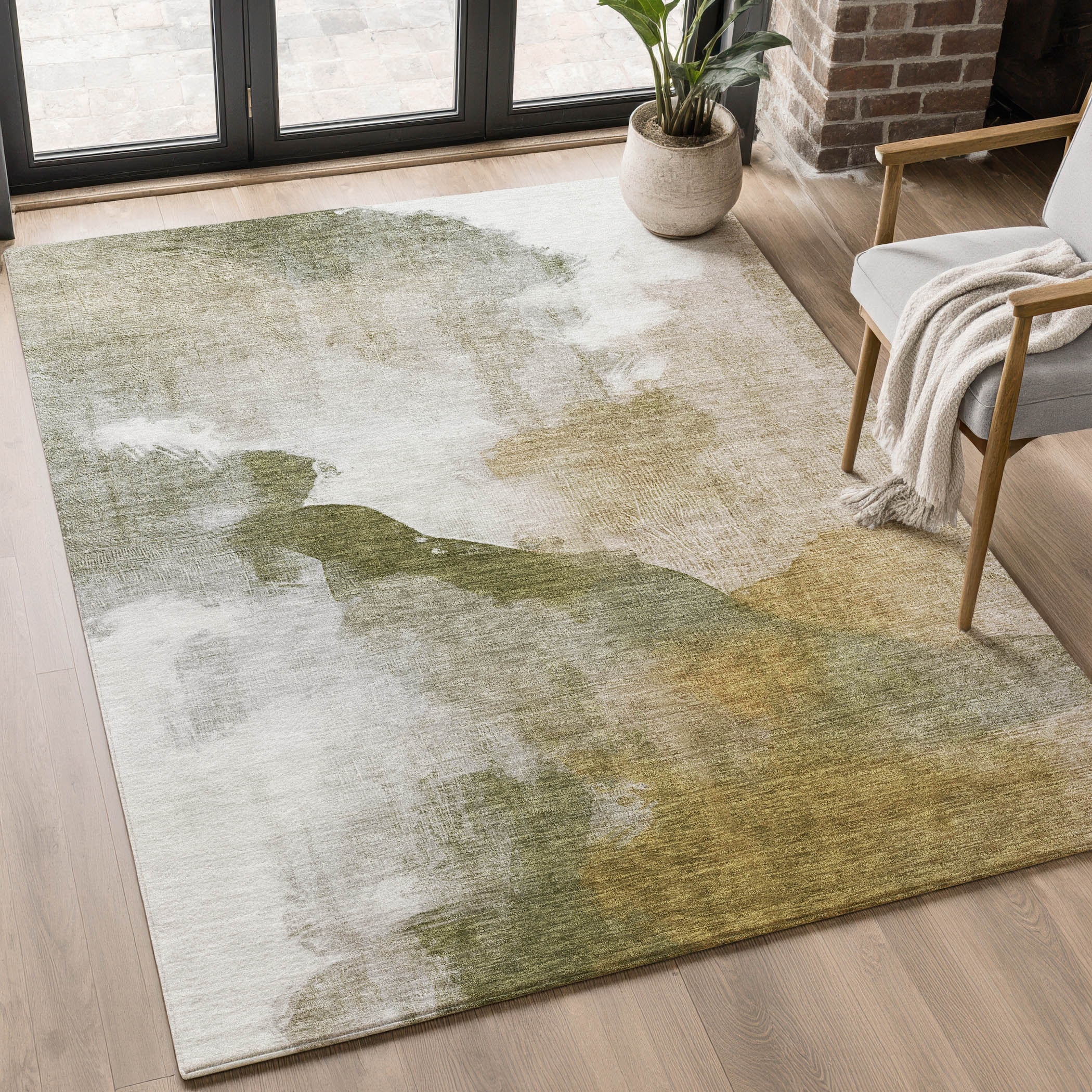 Premium Washable Super Soft Abstract Contemporary Mayfield Rug