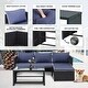 preview thumbnail 8 of 18, Tappio 3-piece Outdoor Wicker Sofa Furniture Conversation Set