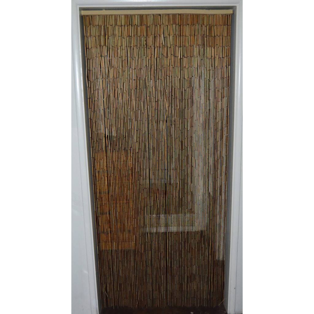 Handmade Natural Bamboo Beaded Curtain (Vietnam) - 36 x 78 - 36 x 78