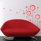preview thumbnail 4 of 15, Walplus Red Pink Dandelion Flower Wall Sticker Nursery Decor Decal