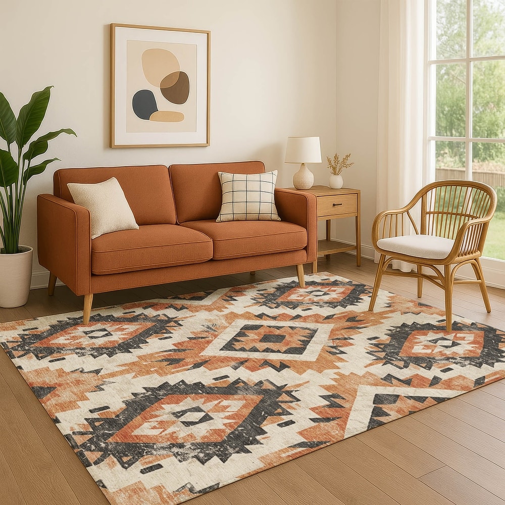 Premium Washable Super Soft Southwest Global Mayfield Rug