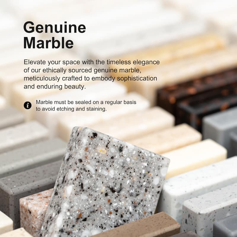 Furniture of America Notting Traditional Dark Walnut Marble Top End Table