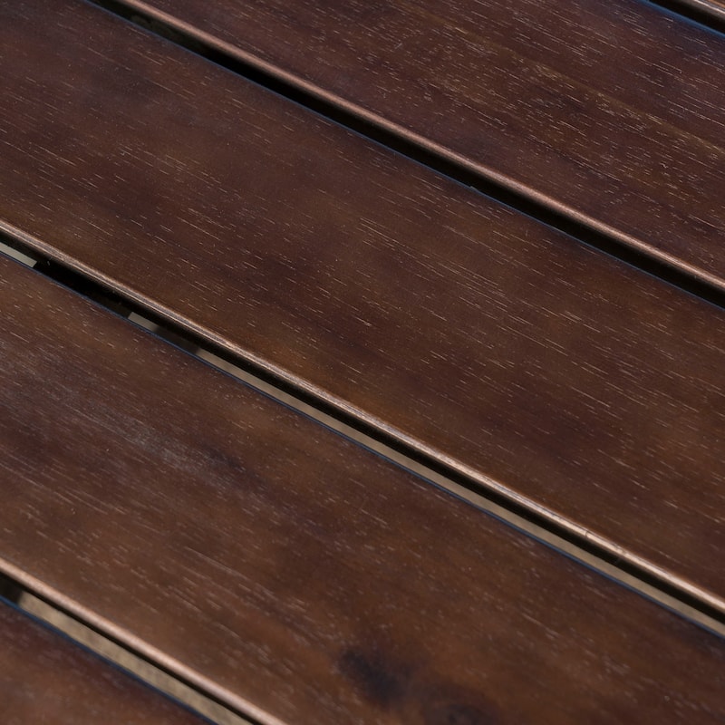 Newcastle Outdoor 7-piece Aluminum Wicker Wood Dining Set by Christopher Knight Home