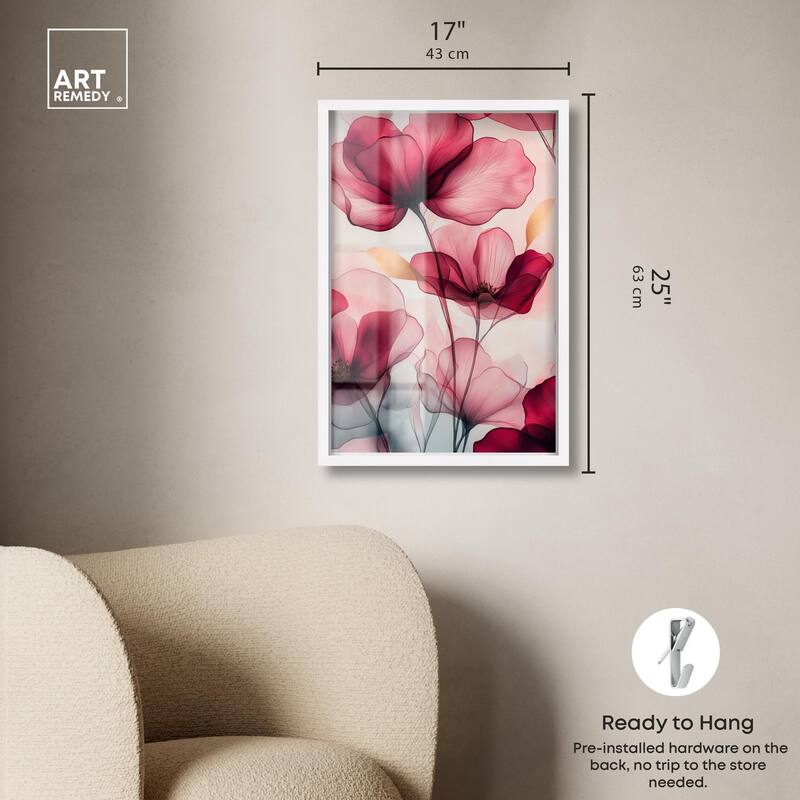 Chiffon Cherry Charm Shadowbox by Art Remedy