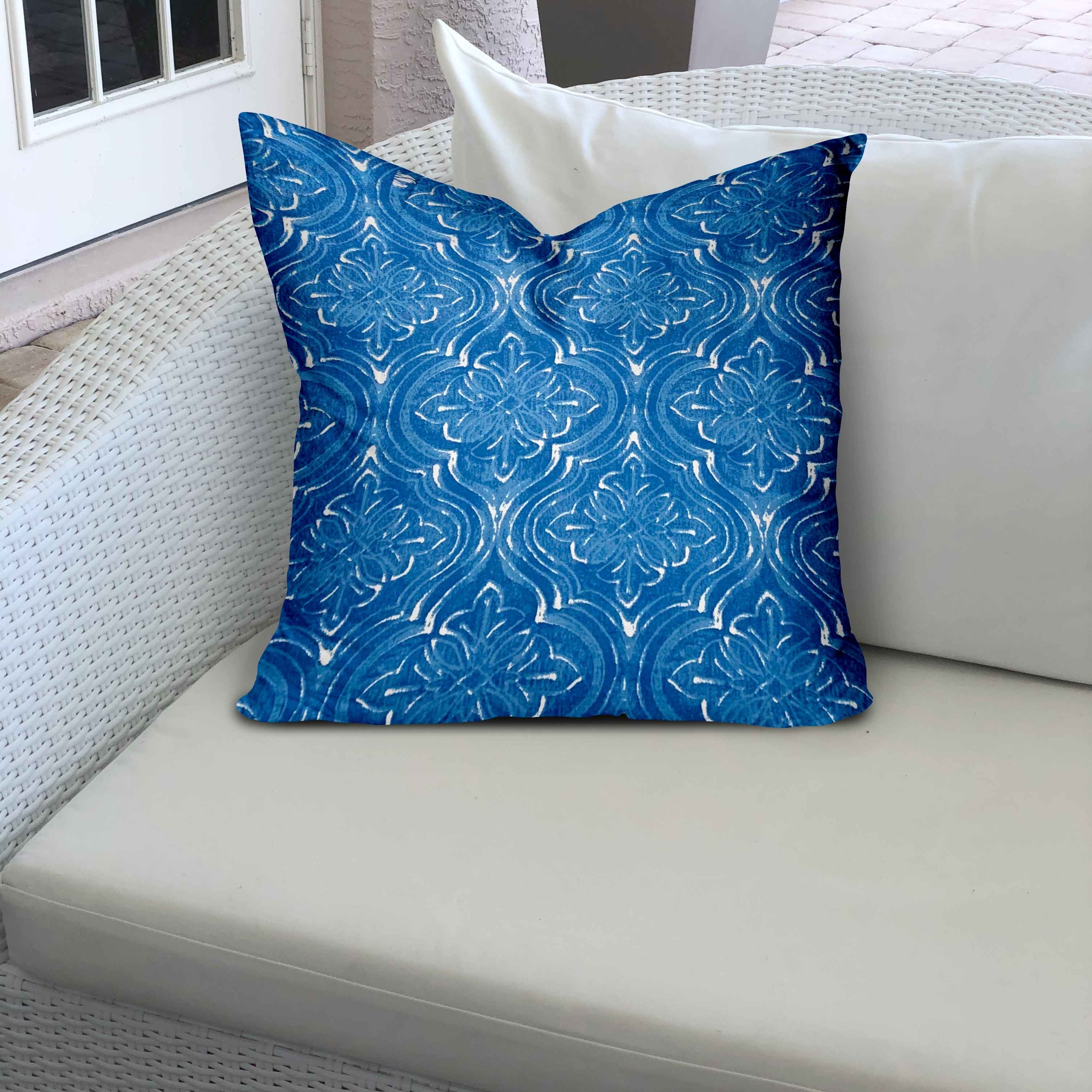ATLAS Indoor/Outdoor Soft Royal Pillow, Sewn Closed, 18×18 - FurniHQ