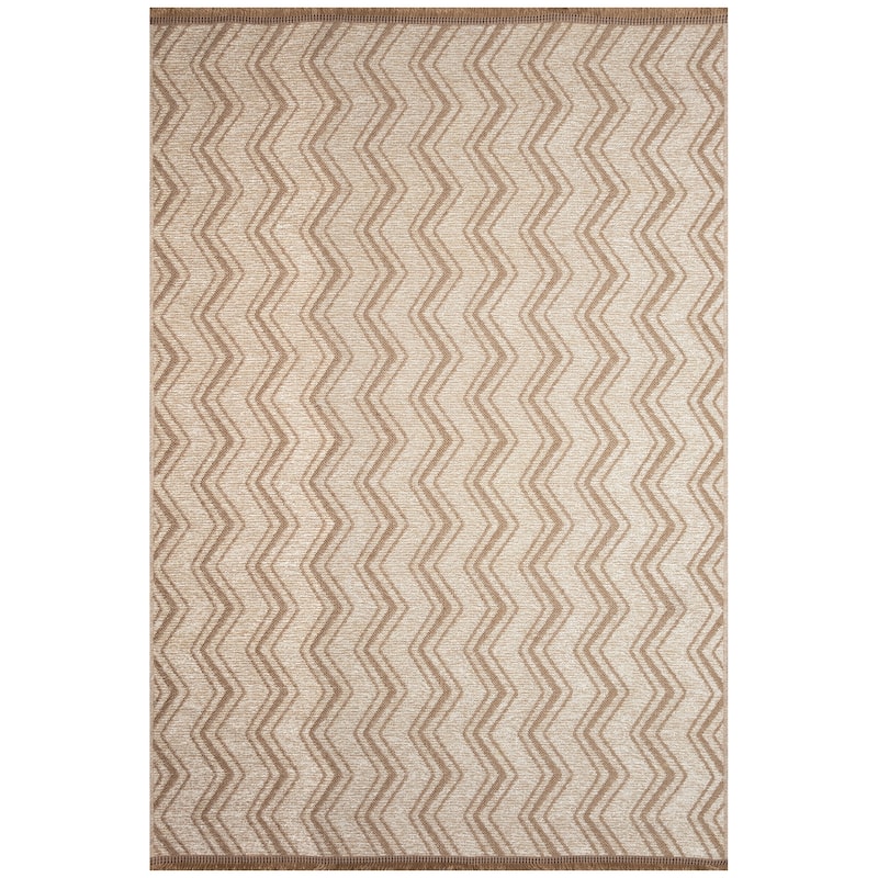 Liora Manne Mercer Zigzag Indoor Rug - 7'10" x 9'10" - Ivory