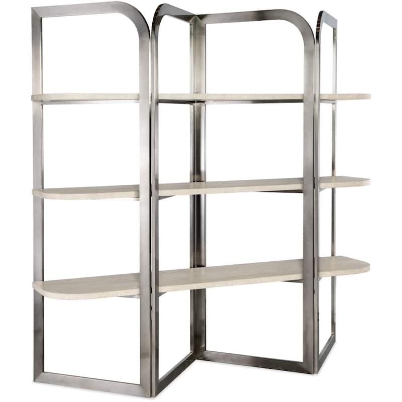 Hooker Furniture 6850-10445 Modern Mood 78" Wide 3 Shelf Metal and - Diamond