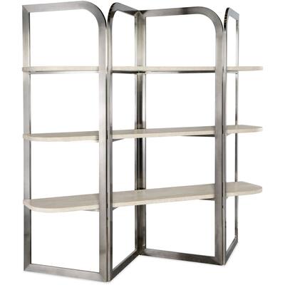 Hooker Furniture 6850-10445 Modern Mood 78" Wide 3 Shelf Metal and