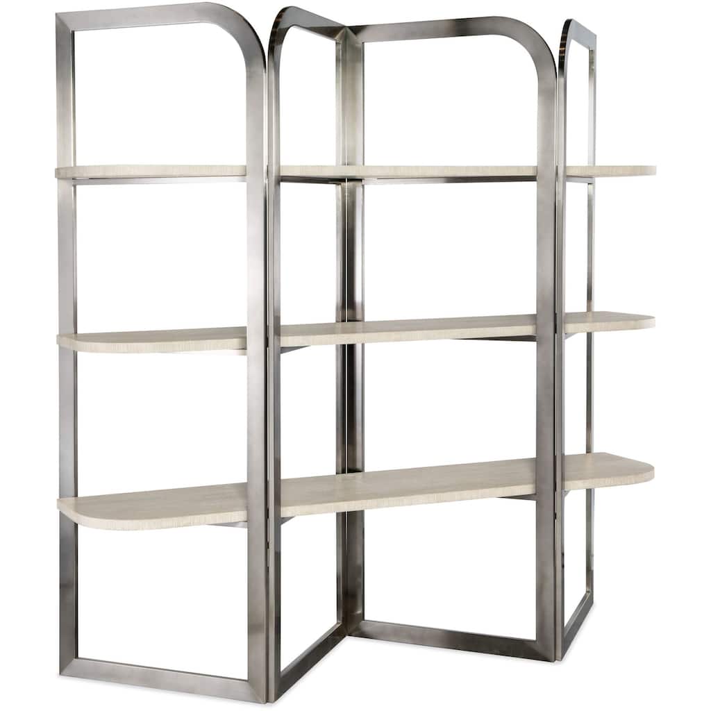 Hooker Furniture 6850-10445 Modern Mood 78" Wide 3 Shelf Metal and