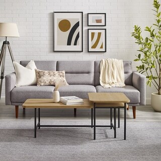 Walker Edison Contemporary Nesting Coffee Table - Bed Bath & Beyond ...