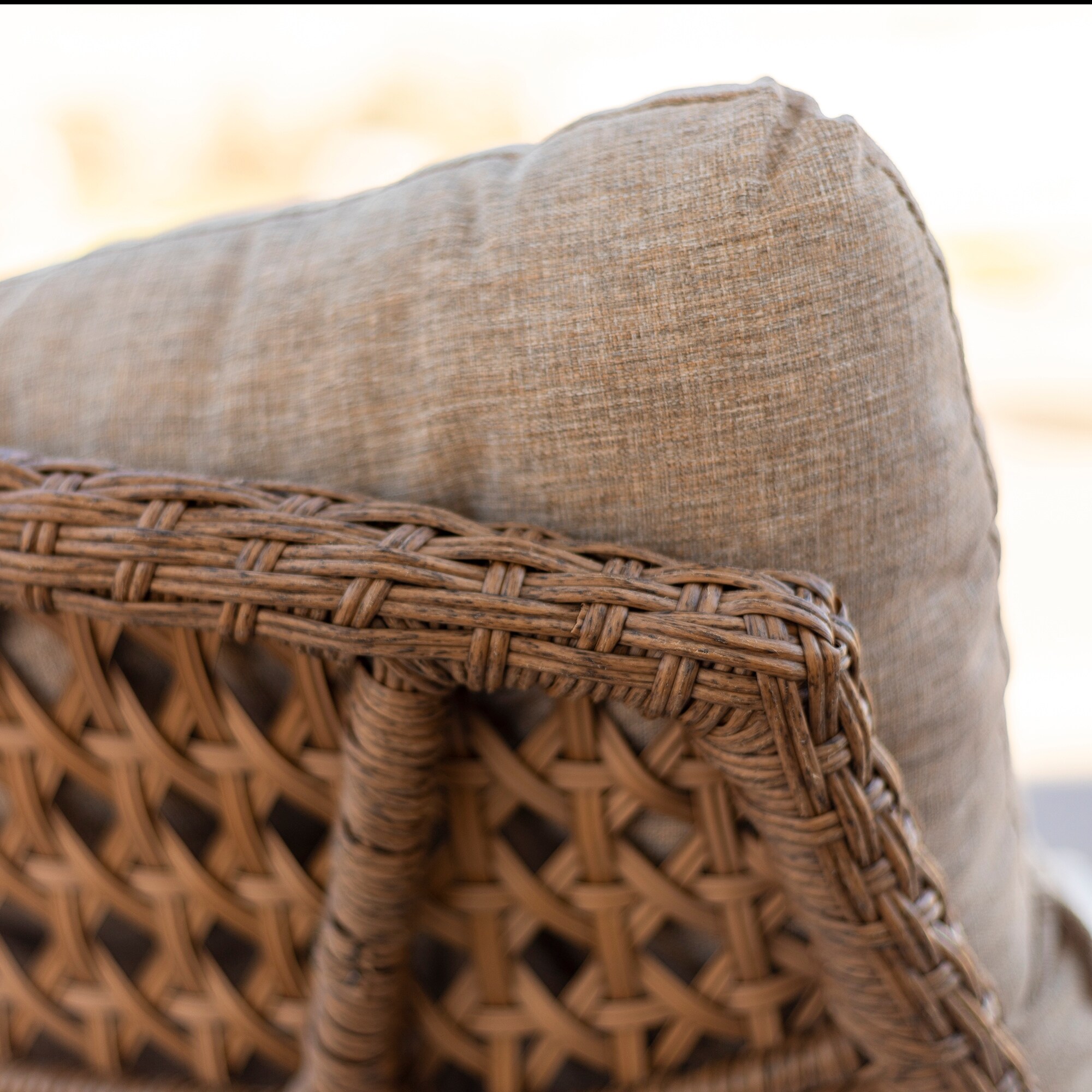 Outdoor Rattan Papasan Chairs With Cushions Set Of 2 On Sale Overstock 21118285