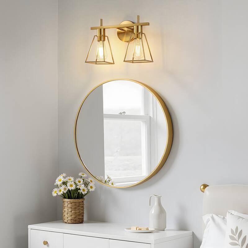 2&3 - Light Dimmable Modern Bathroom Vanity Light with Metal Frame