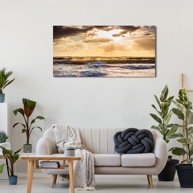 Wall Decor Glow Sea Scene Picture Painting Nature Landscape
