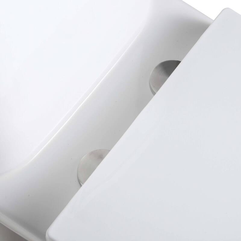 Fine Fixtures Dual-Flush Elongated One-Piece Toilet with High Efficiency Flush