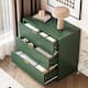 3 Drawer Fluted Dresser, 32 Inch Wide Nightstand with Large Drawer End Table for Bedroom