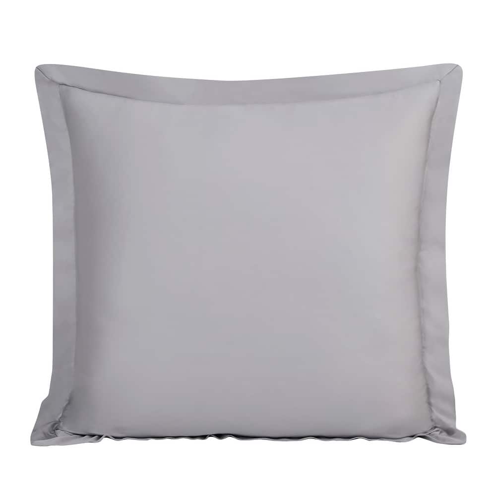HiEnd Accents Premium Eucalyptus Silky Soft Modern Contemporary Euro Sham Pillow Cover, 27" x27"