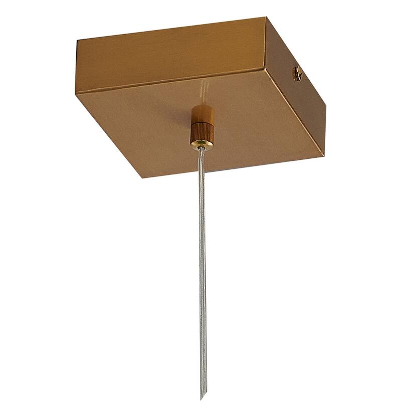 Victorian Pendant Lighting - Gold Crystal Chandelier, Adjustable Cord, Elegant Home Decor - 19.69