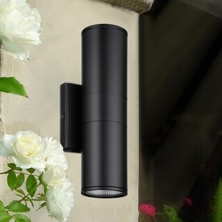 2PACK/4PACK 20W LED Cylinder Up Down Wall Light, Modern Outdoor Porch ...