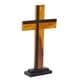 preview thumbnail 3 of 5, Brown Wood Industrial Sculpture Cross 21 x 12 x 4 - 12 x 4 x 21