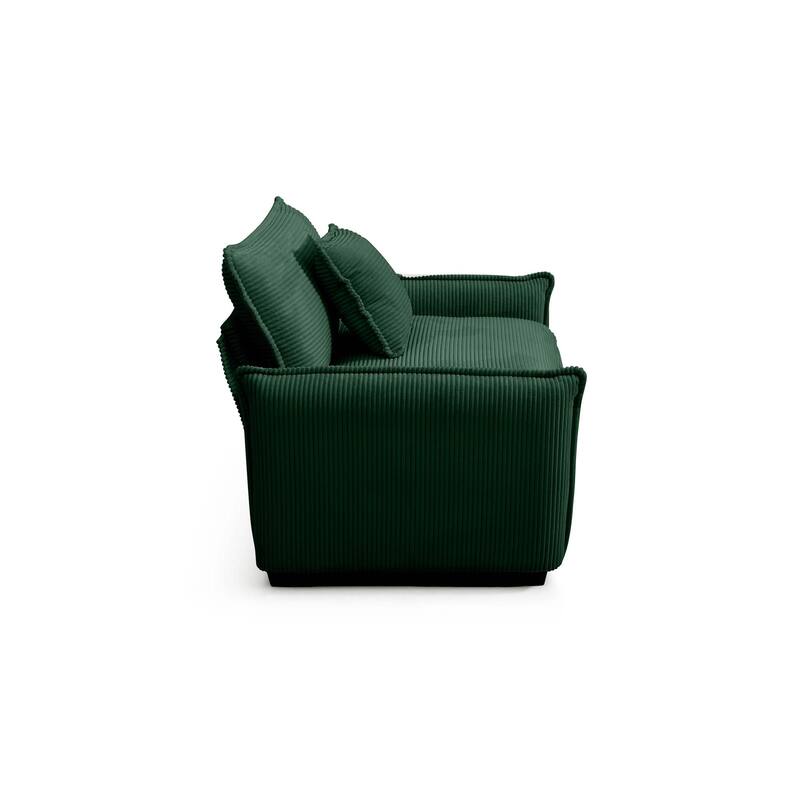 Livingroom Corduroy Single Deep Seat Sofa Chair with Pillow