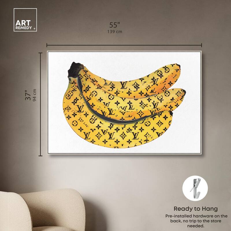 Fashion Bananas Canvas by Art Remedy