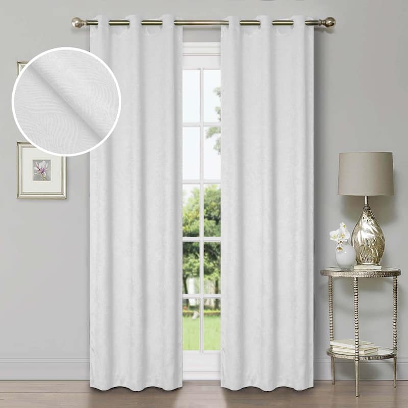 Superior Waverly Washable Room Darkening Curtains, Set of 2 Panels