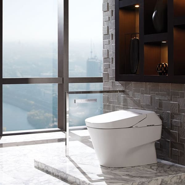 Toto Neorest 700h Dual Flush 1 0 Or 0 8 Gpf Ada Height Toilet With Integrated Bidet Seat Ewater Cotton White Ms992cumfg 01 Overstock