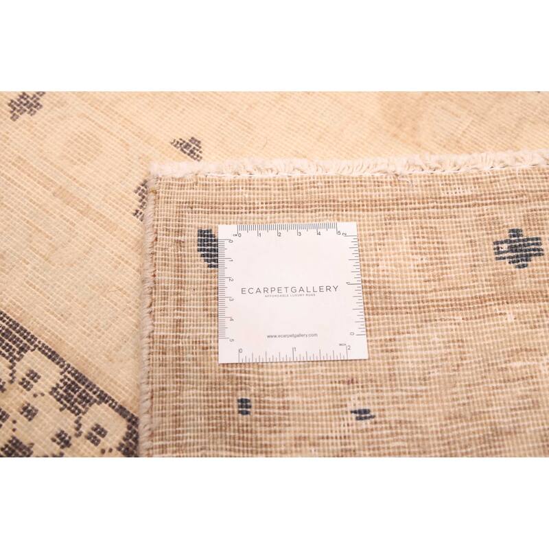 ECARPETGALLERY Hand-knotted Antalya Vintage Dark Grey Wool Rug - 9'10 x 12'10