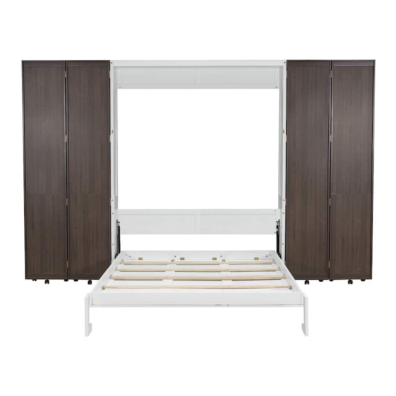 Queen Murphy Bed with Storage Doors