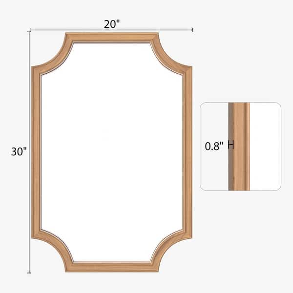 dimension image slide 0 of 3, Full Scalloped Corners Arch Square Mirror