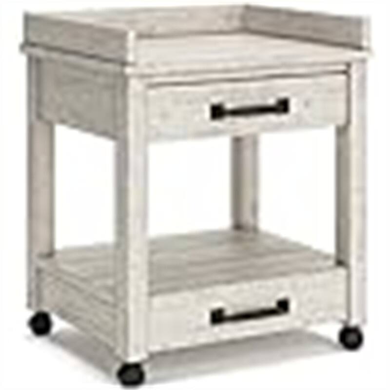 Industrial Office Printer Stand with Storage - 24"D x 22"W x 23"H