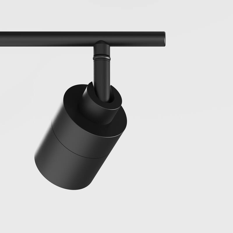 Shura 2-Light Black Integrated LED Track Light with Rotatable Heads, 1 ft. Fixed Track Lighting Kit, 3000k, 1470 Lumens