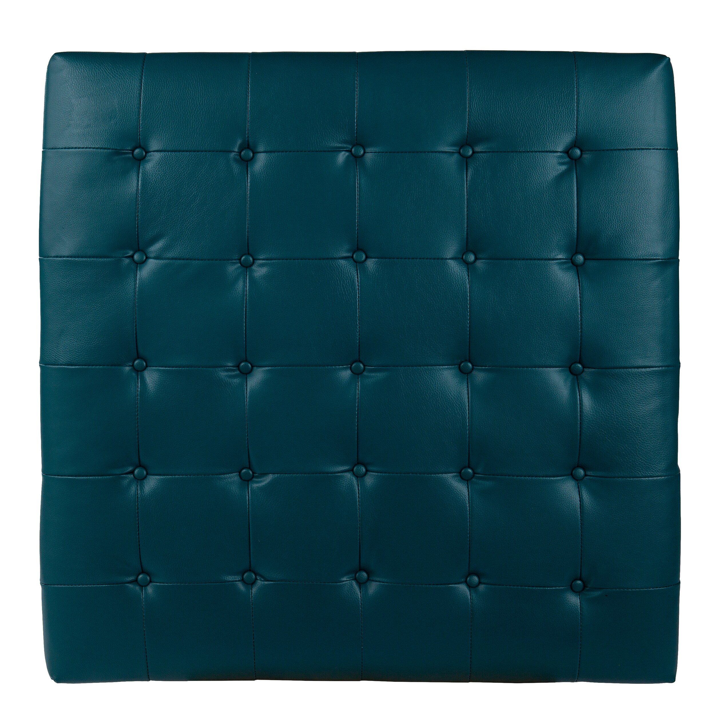 SEI Furniture Healy Faux Leather Tufted Ottoman On Sale Bed