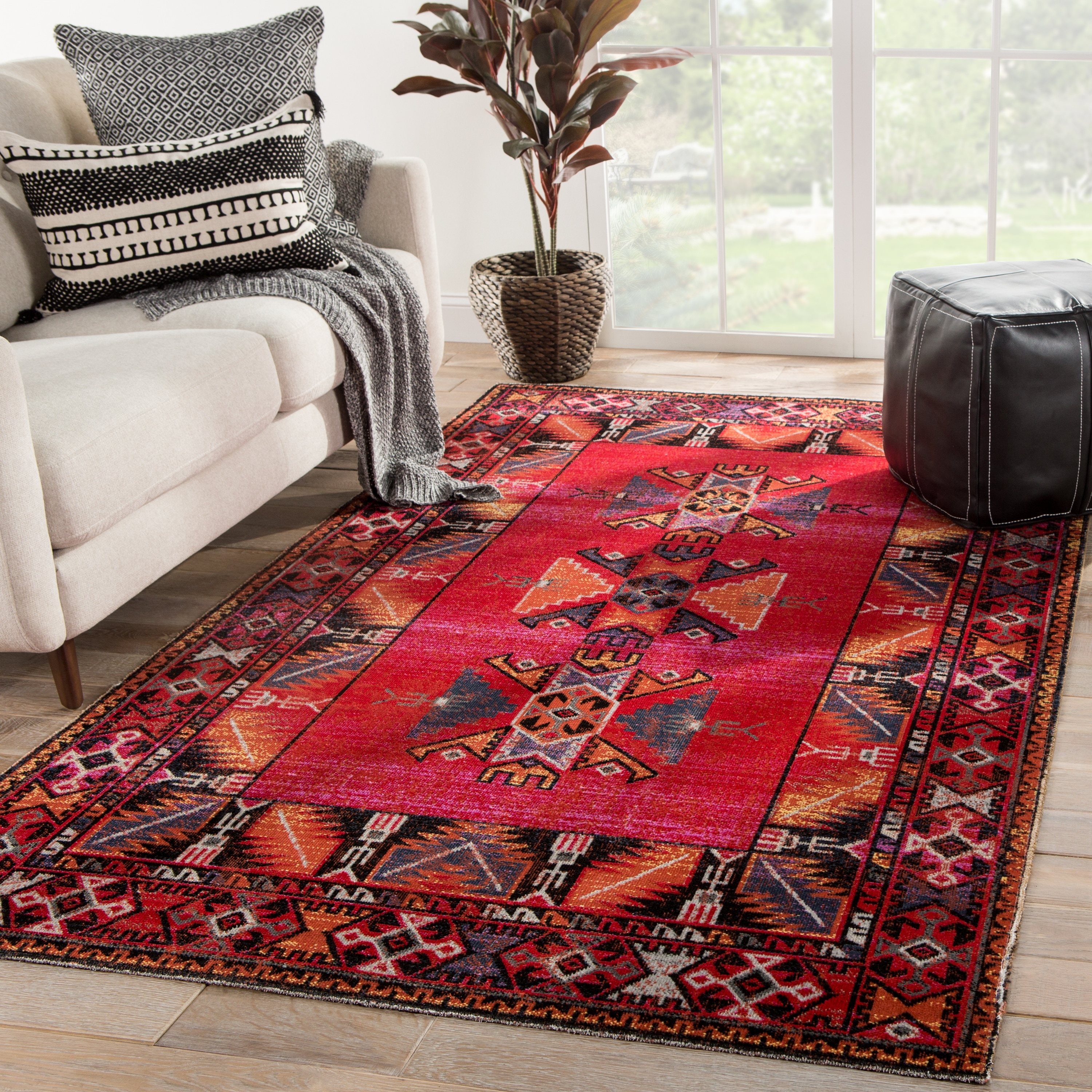 Paloma Indoor and Outdoor Tribal Area Rug
