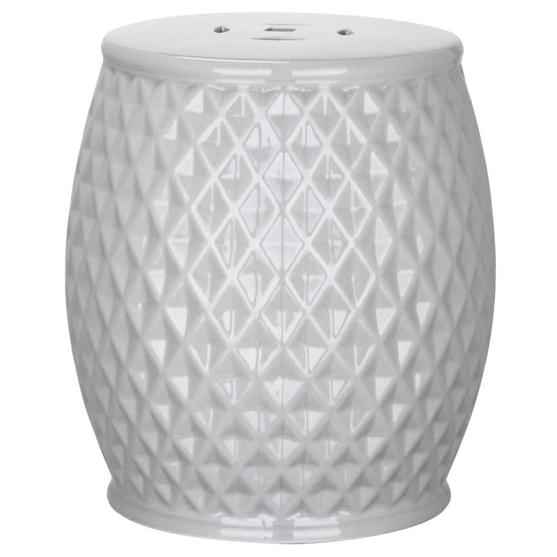 SAFAVIEH Kids Barbie Pink Harlequin Pink Petite Ceramic Decorative Garden Stool