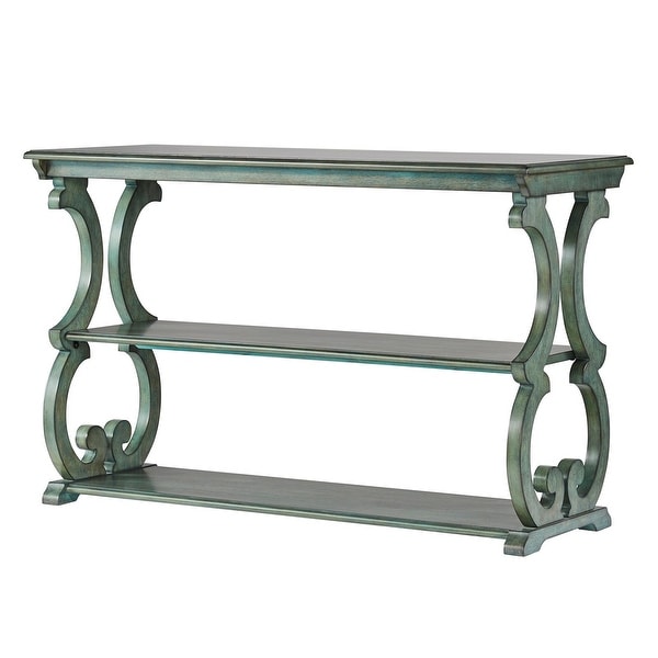 Lorraine wood scroll tv stand sofa table by inspire q classic discount