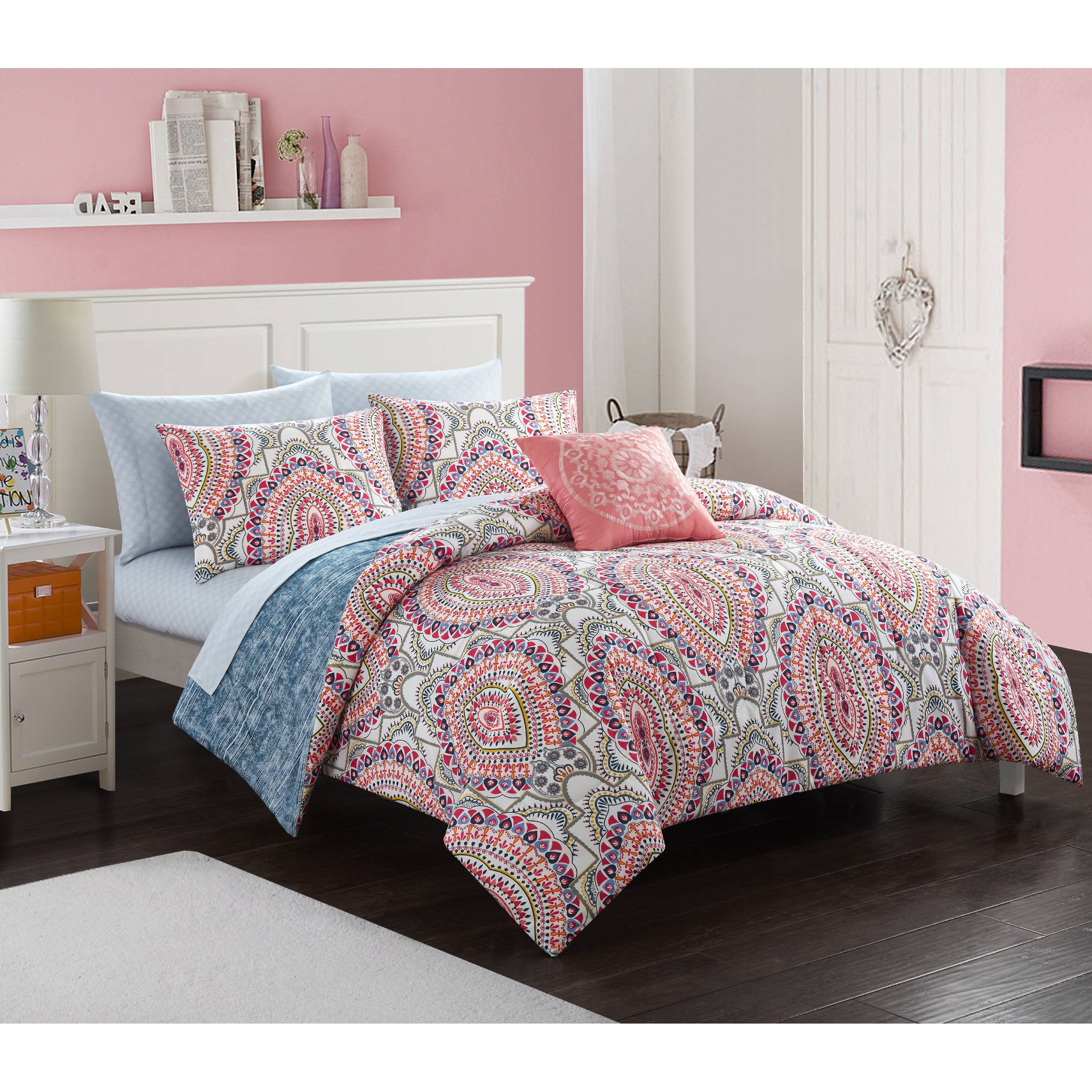 Colorful Denim Comforter Set, Available in Multiple Sizes - Overstock -  31634574