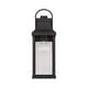preview thumbnail 3 of 9, Bradford Outdoor 1-light Small Wall Lantern w/ Clear Glass