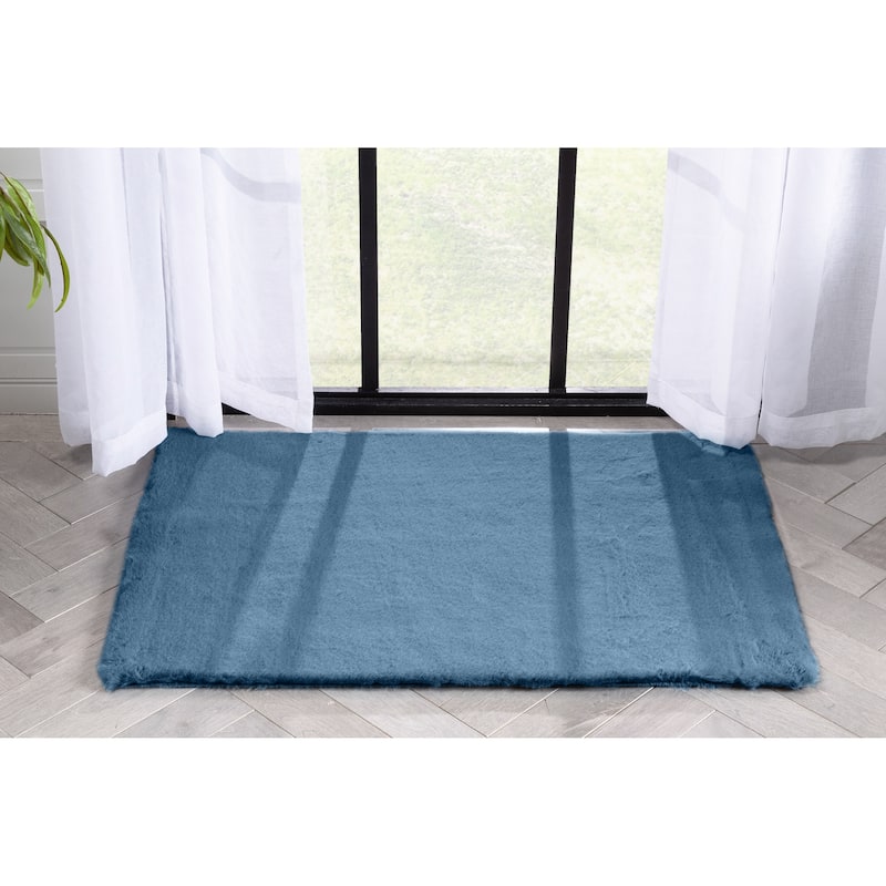 Well Woven Opal Crest Plush Glam Modern Area Rug