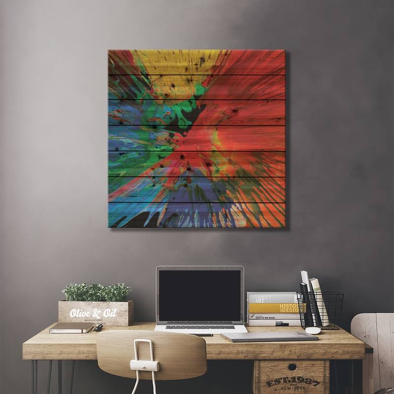 Not Shy II Print On Wood by Josh Evans - Multi-Color
